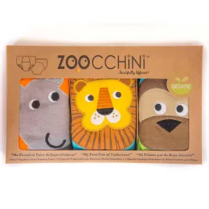 3 Piece Organic Potty Training Pants Set - Boys - Safari Friends