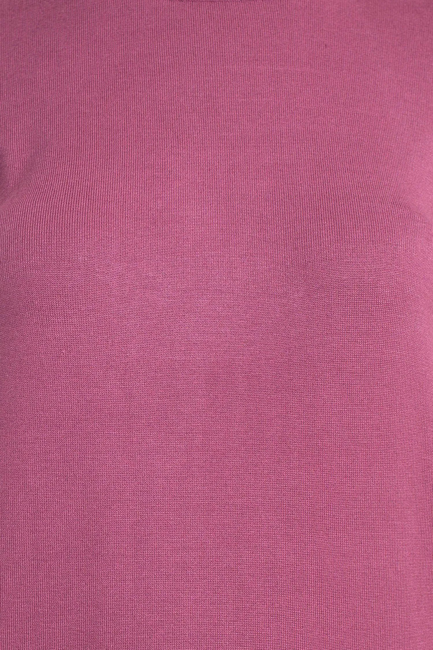 Adrianna Papell Crew Neck Short Sleeve Ruffled Shoulder Solid Knit Top