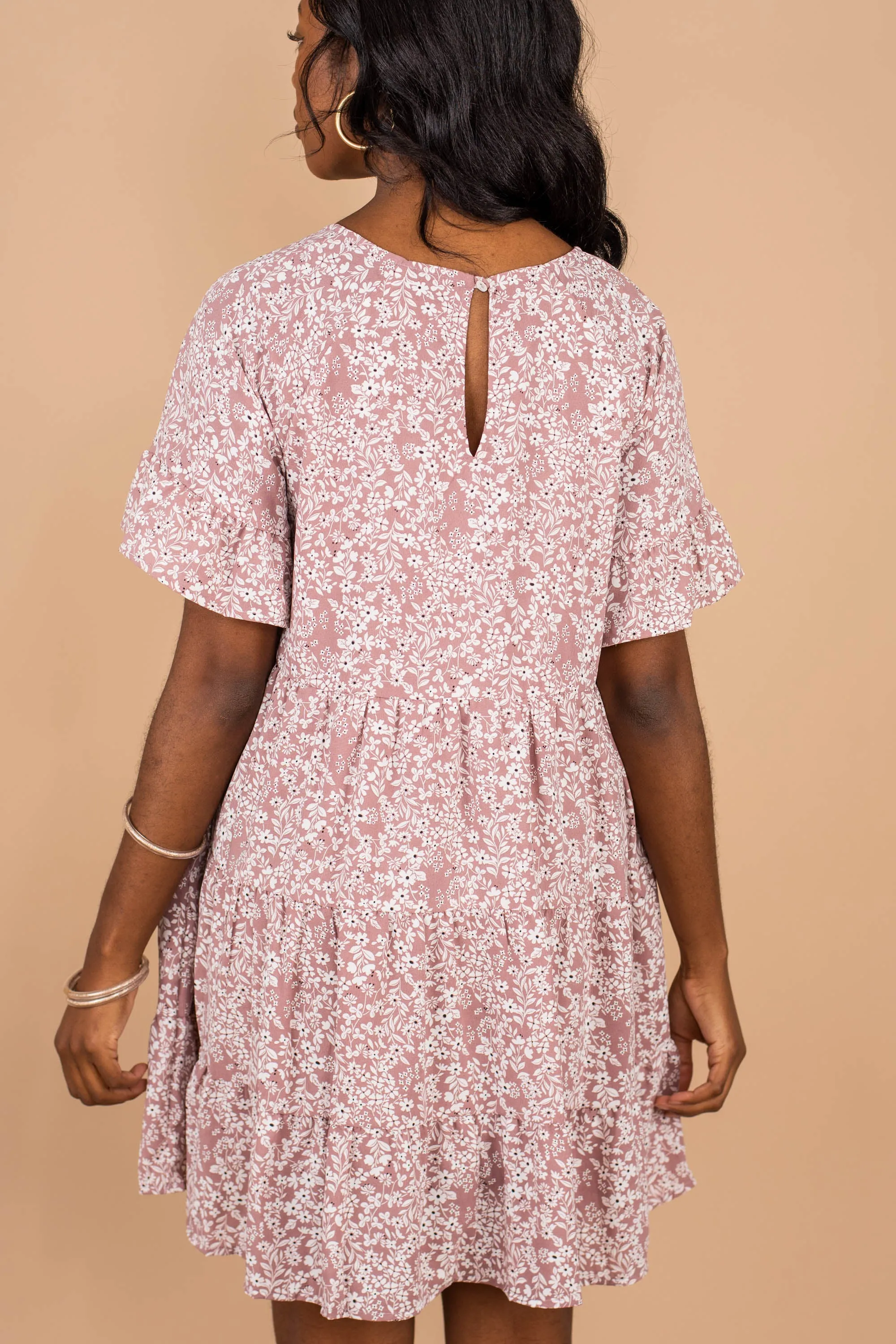 As A Matter Of Fact Clay Orange Babydoll Dress