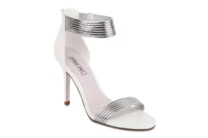 Azalea Heel in White Leather