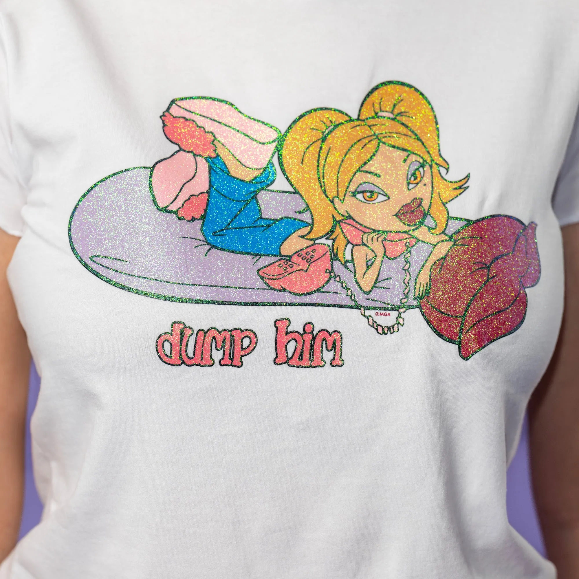 Bratz Dump Him Raw Edge T-Shirt