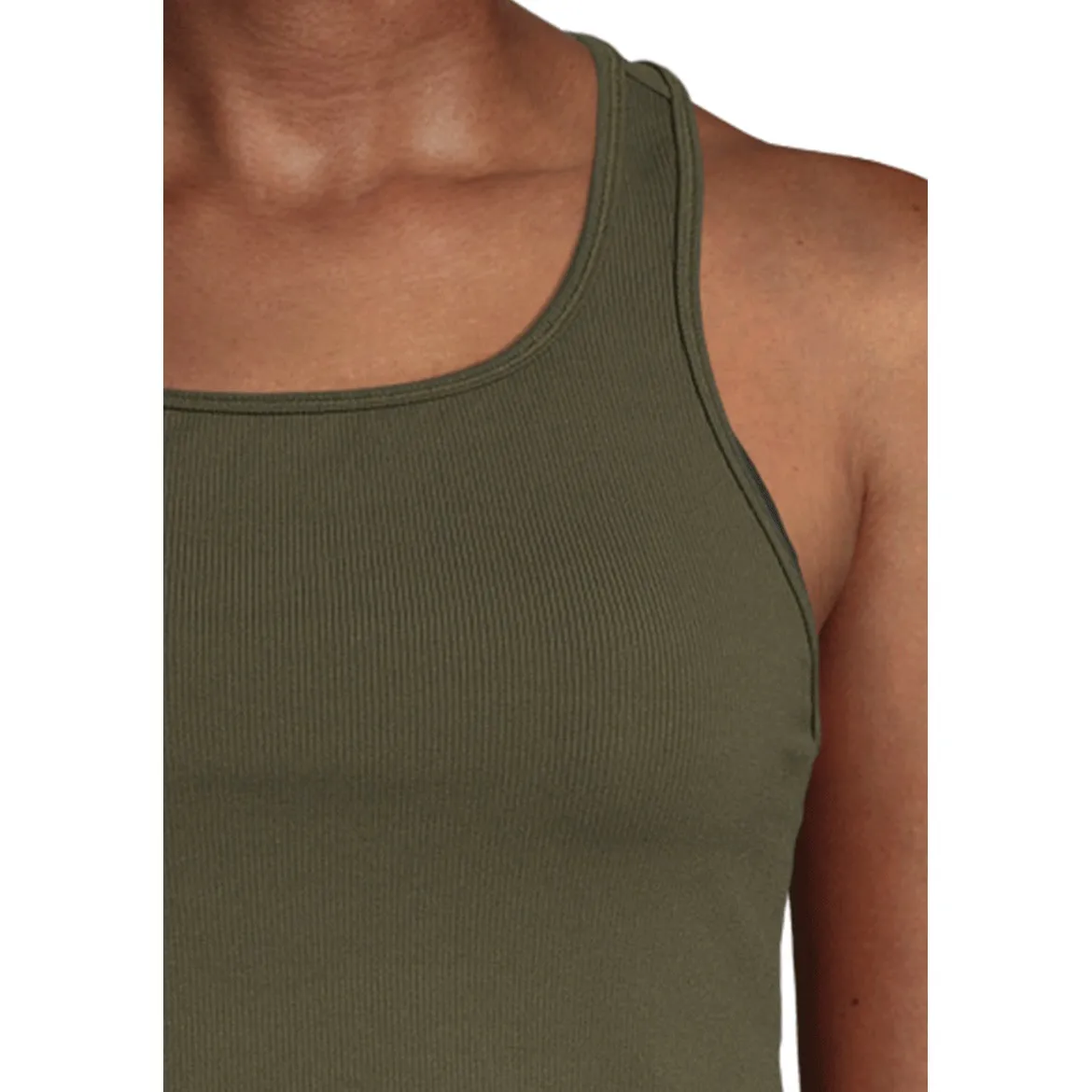 Casall Women&#x27;s Bold Rib Crop Tank Forest Green | Buy Casall Women&#x27;s Bold Rib Crop Tank Forest Green here | Outnorth
