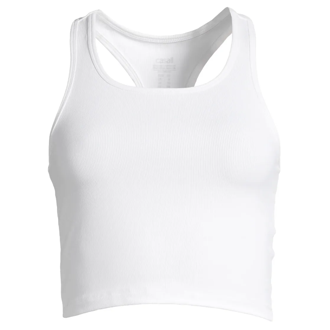 Casall Women&#x27;s Bold Rib Crop Tank White | Buy Casall Women&#x27;s Bold Rib Crop Tank White here | Outnorth