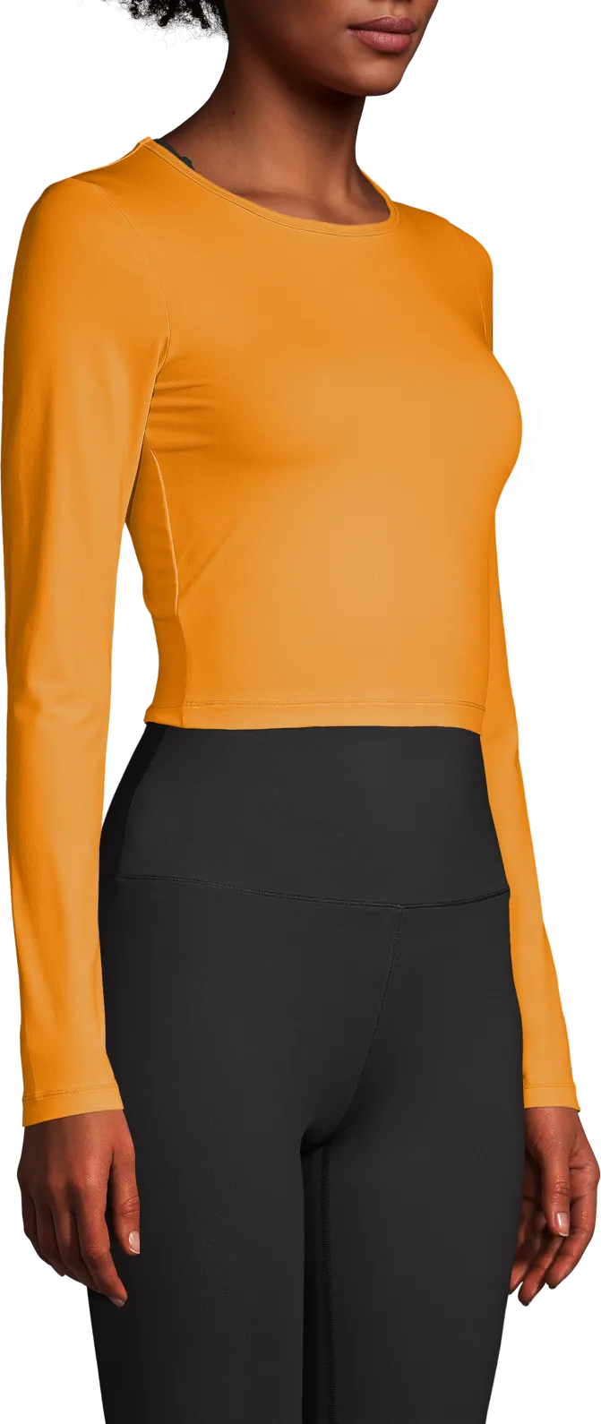 Casall Women&#x27;s Crop Long Sleeve Sunset Yellow | Buy Casall Women&#x27;s Crop Long Sleeve Sunset Yellow here | Outnorth
