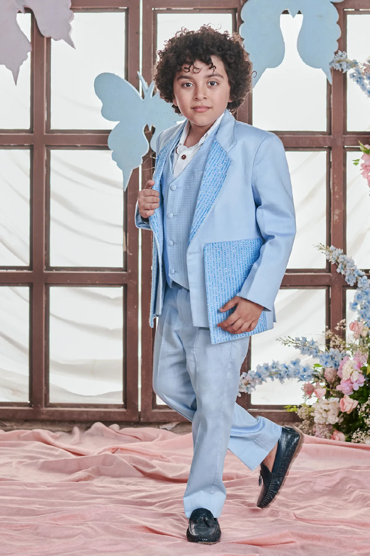 Cielo- Waistcoat With Blazer And Trouser Set Of 3