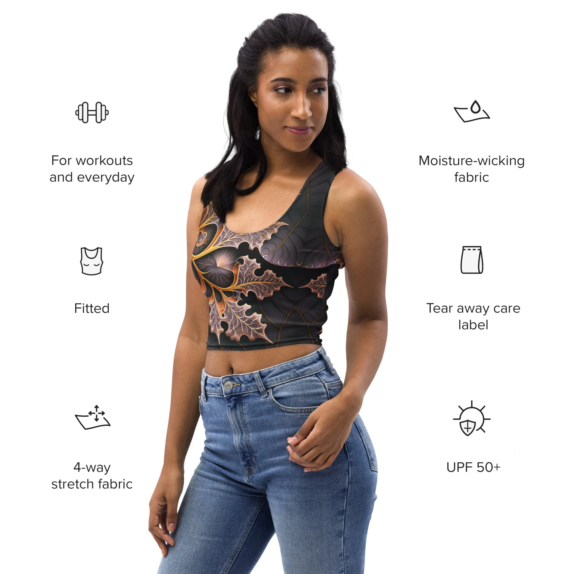 Crop Top Metallic Autumn