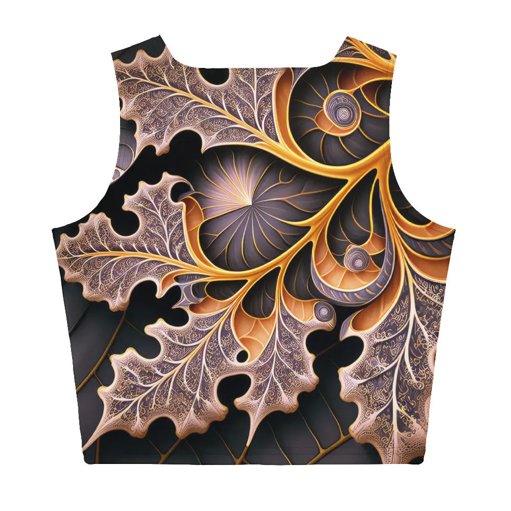 Crop Top Metallic Autumn