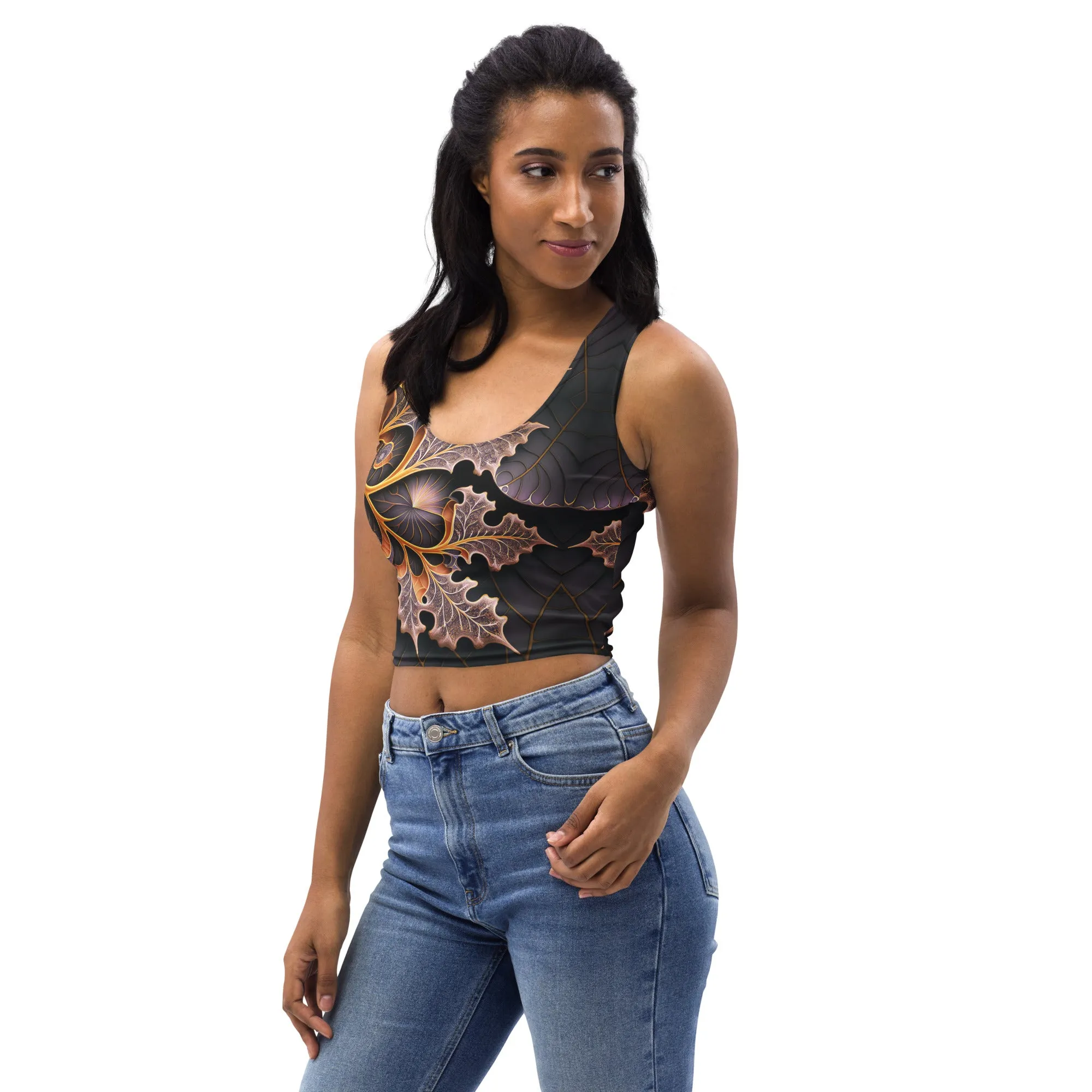 Crop Top Metallic Autumn
