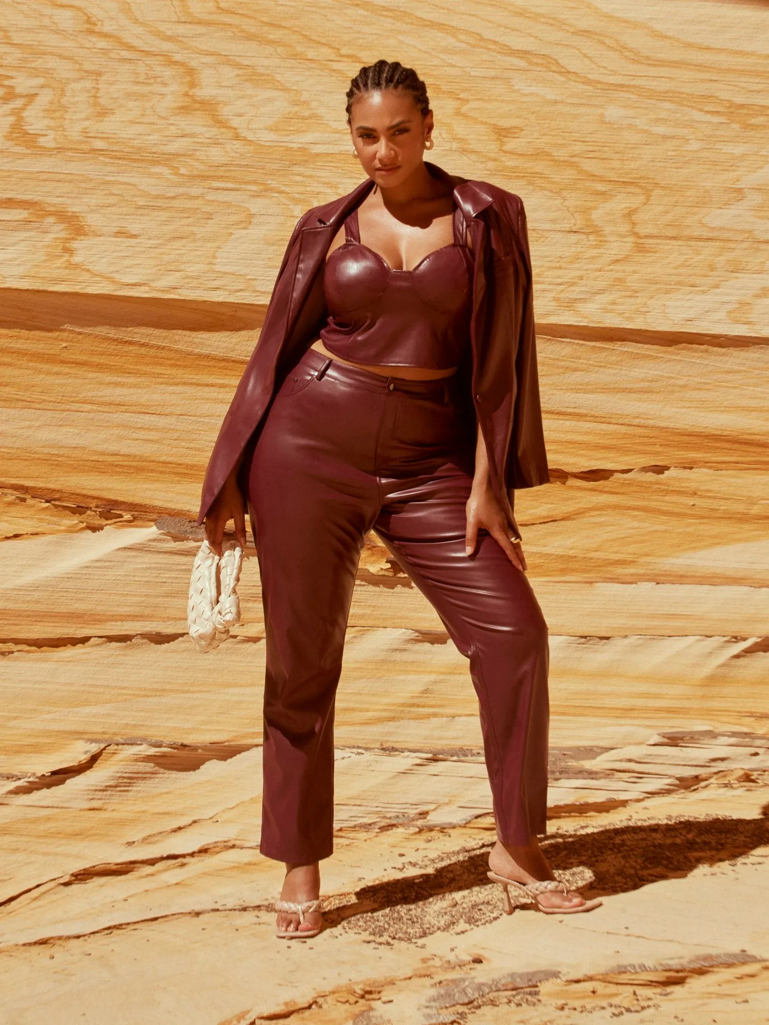 Davina Faux Leather Pants