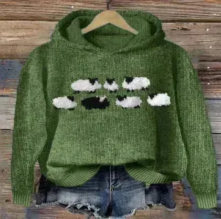 Digital Printing Dog Pattern Sweater Men