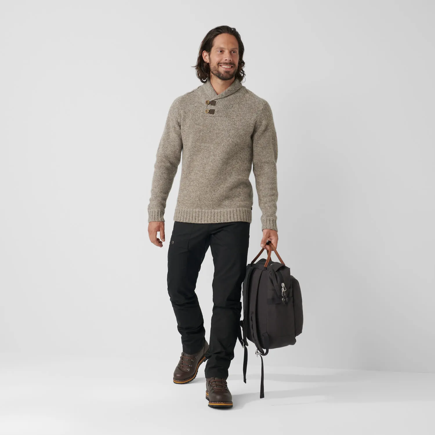Fjällräven Men&#x27;s Lada Sweater Bogwood Brown | Buy Fjällräven Men&#x27;s Lada Sweater Bogwood Brown here | Outnorth