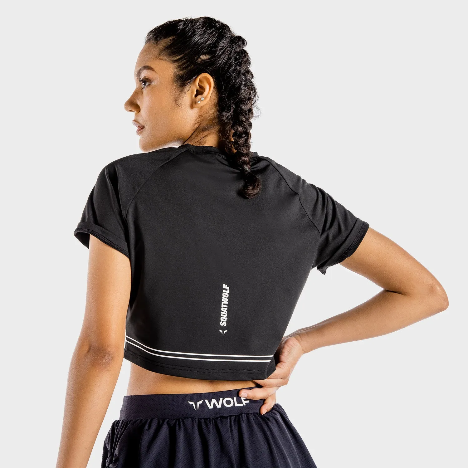 Flux Crop Tee - Onyx