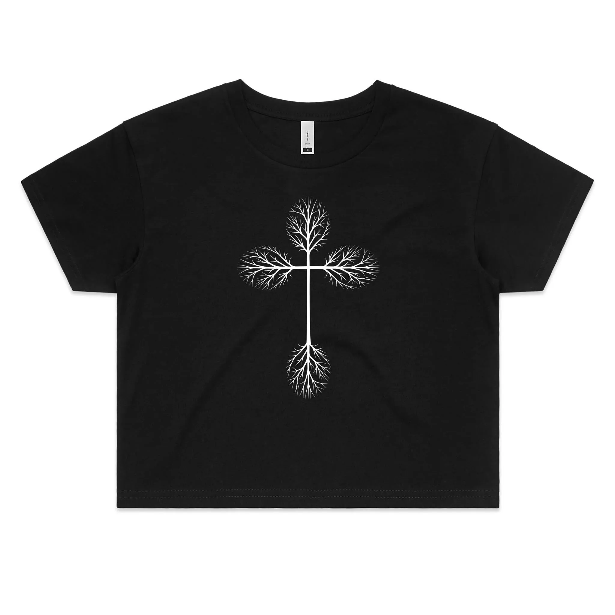 Growing Cross Women's Crop T-Shirt