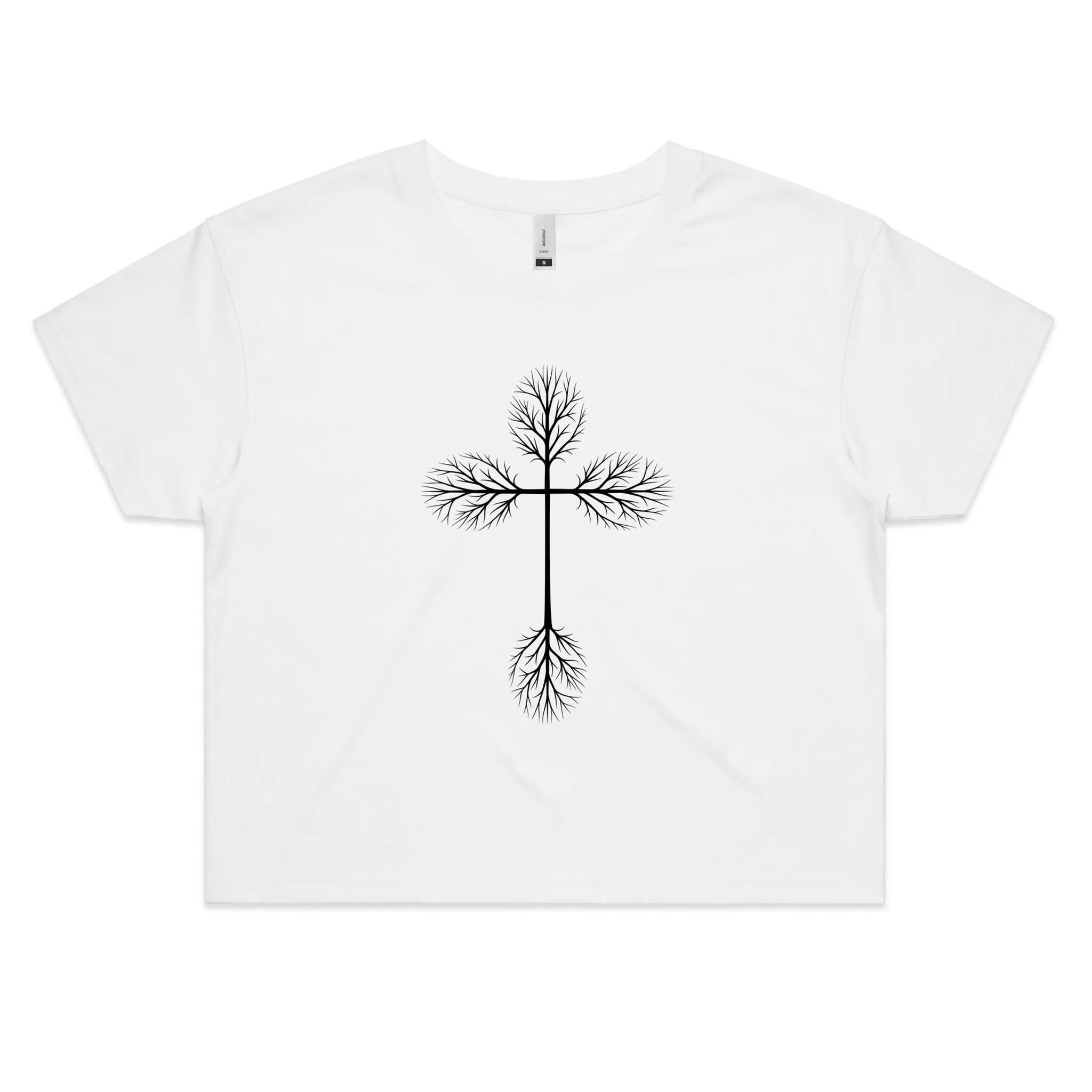 Growing Cross Women's Crop T-Shirt