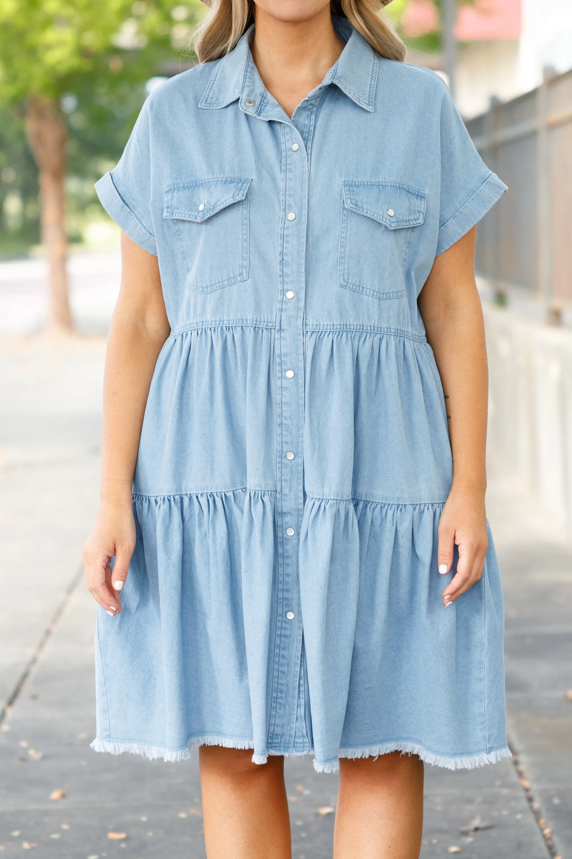 Heart in Your Hands Dress, Light Denim