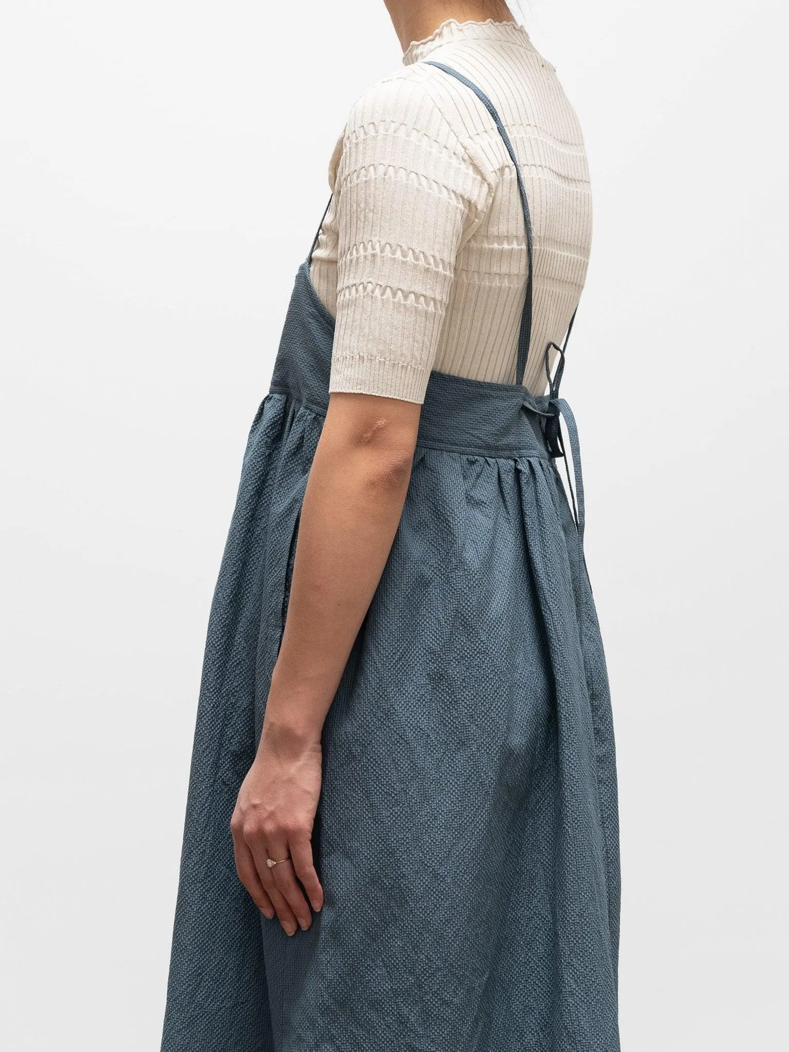 High Twist Cotton Ribbed Knit - Off White
