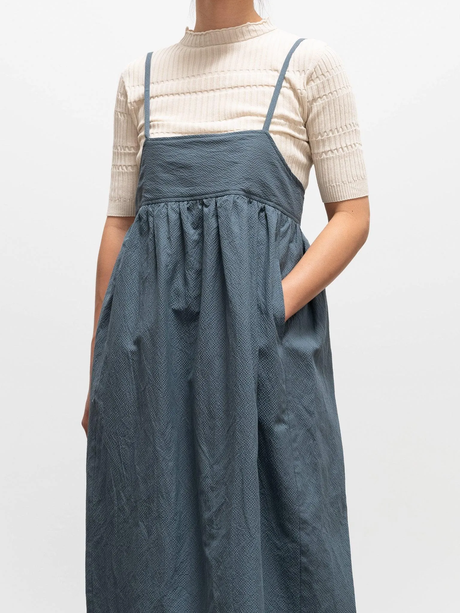 High Twist Cotton Ribbed Knit - Off White