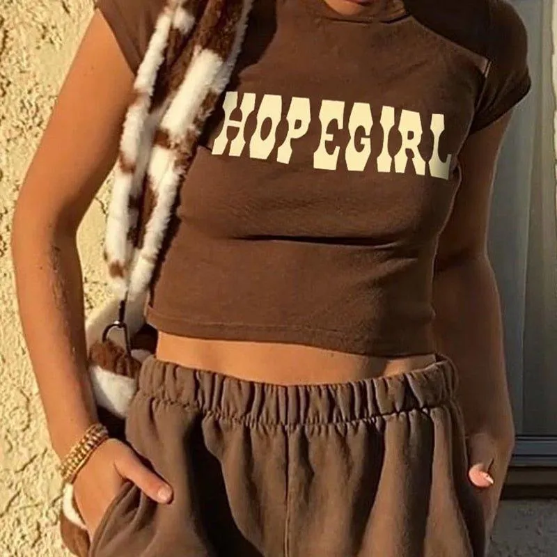 Hope Girl Vintage Crop Top