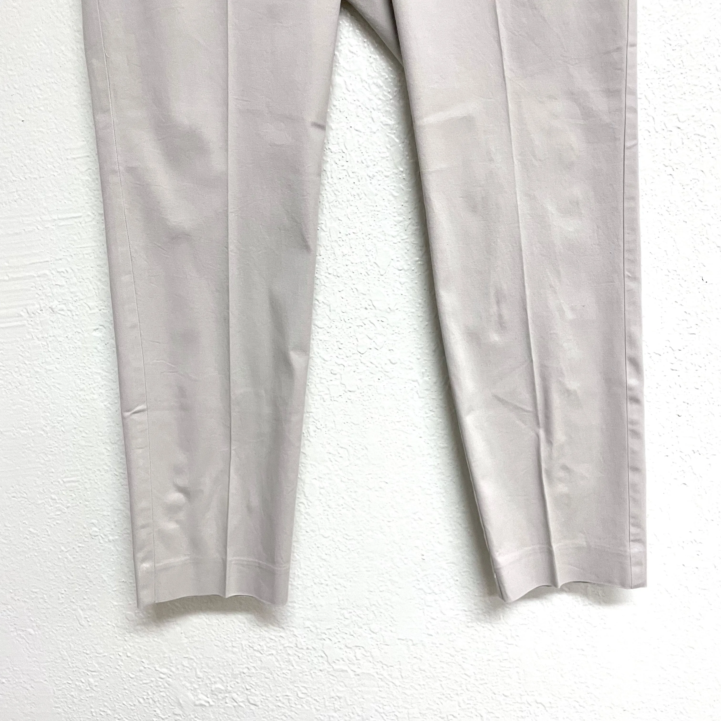 Khaki Cropped Dress Pants