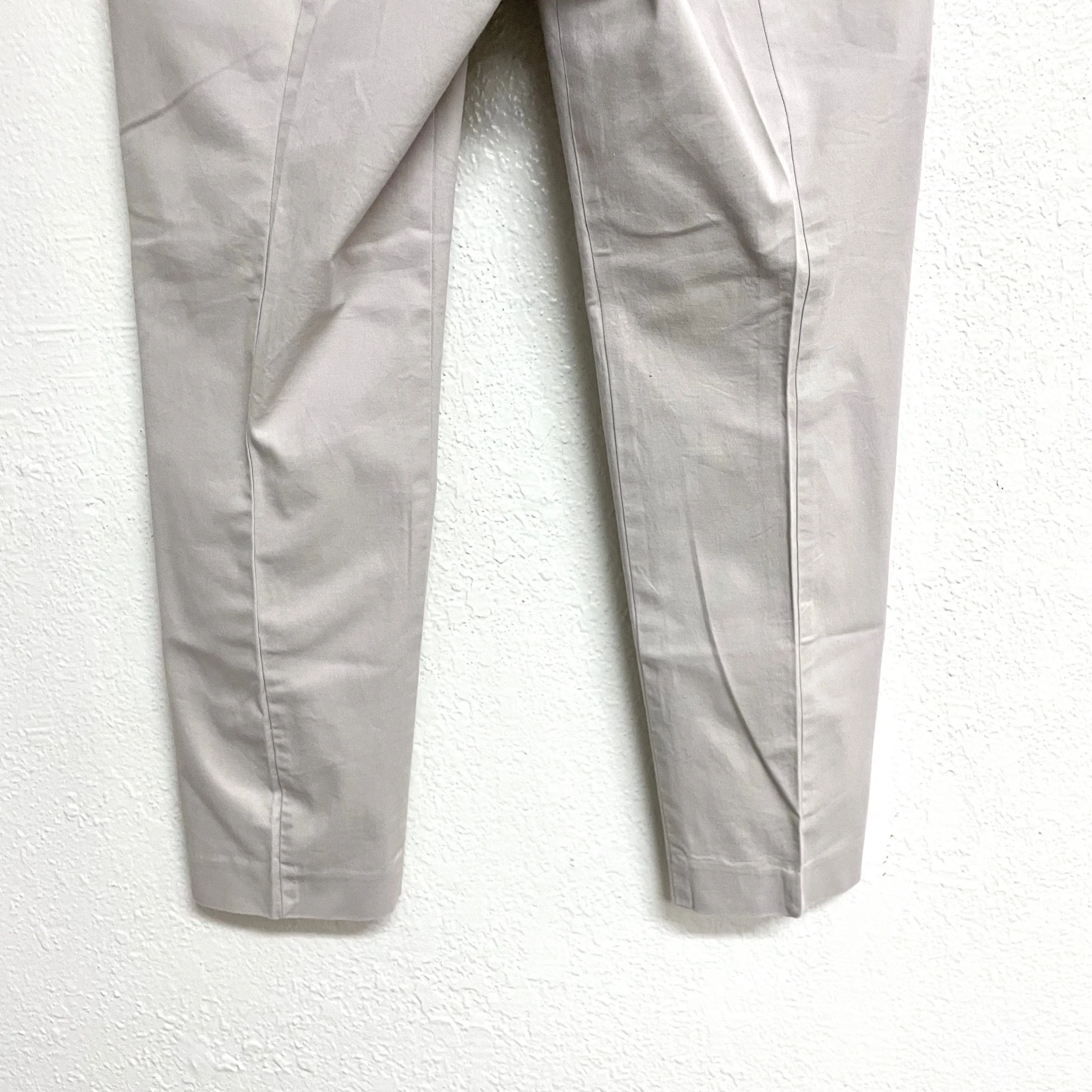 Khaki Cropped Dress Pants