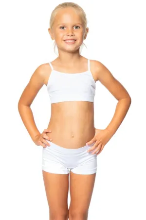 Kids Under Dress White Shorts