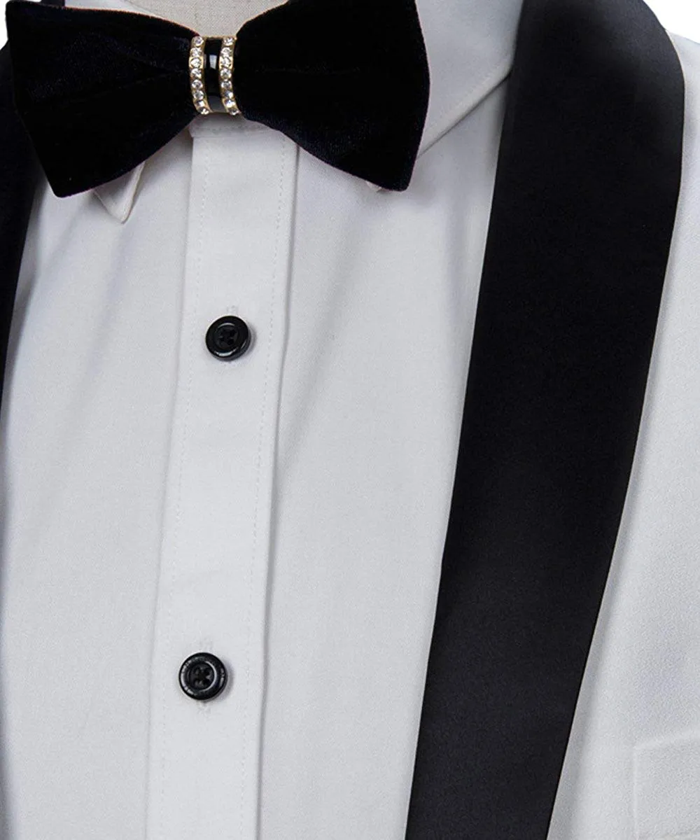 Men's Suit Jacket Slim Fit One Button Shawl Lapel Tuxedo Wedding Groomsmen Blazer
