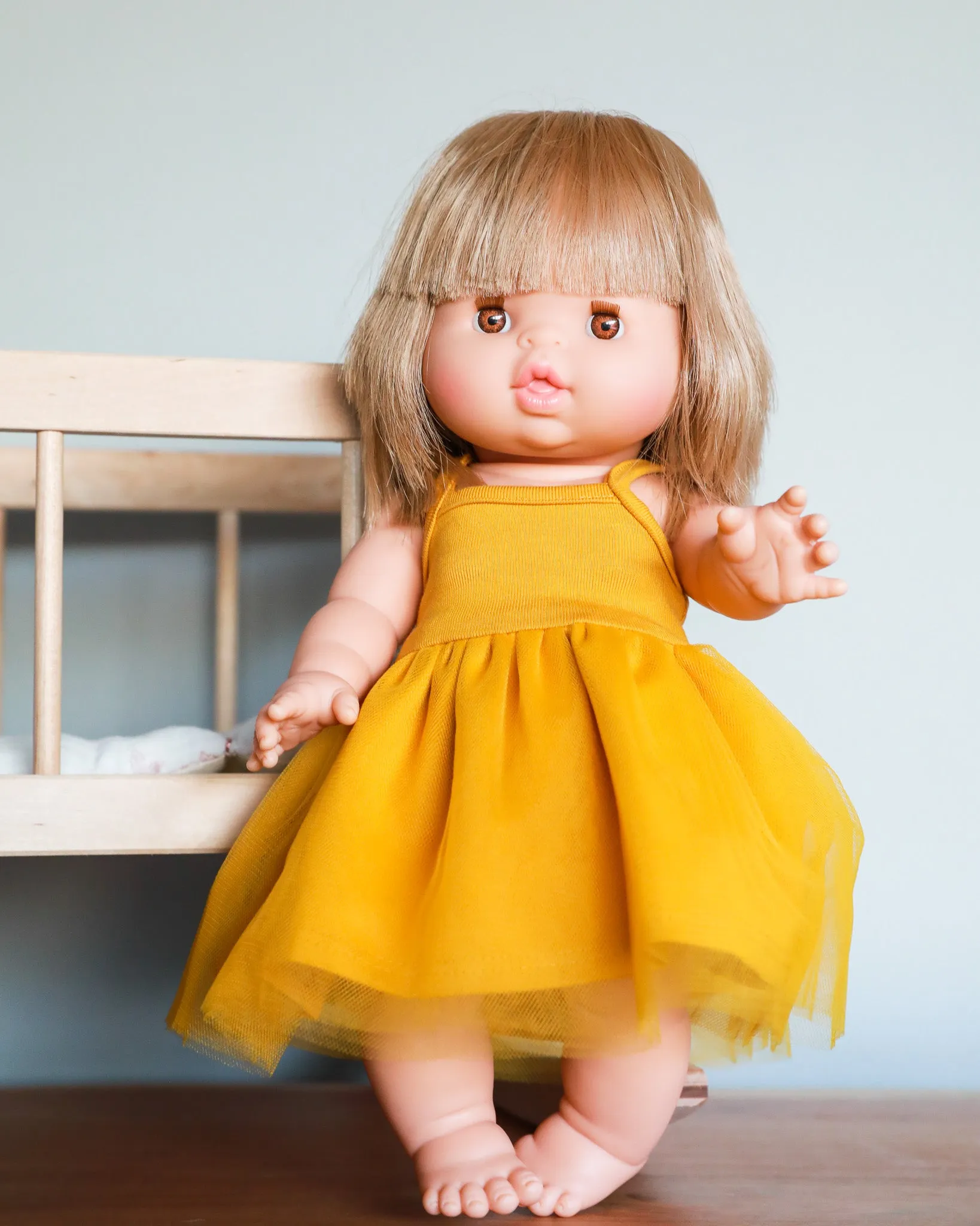Minikane Doll Clothes | Doll Tutu Dress - Yellow