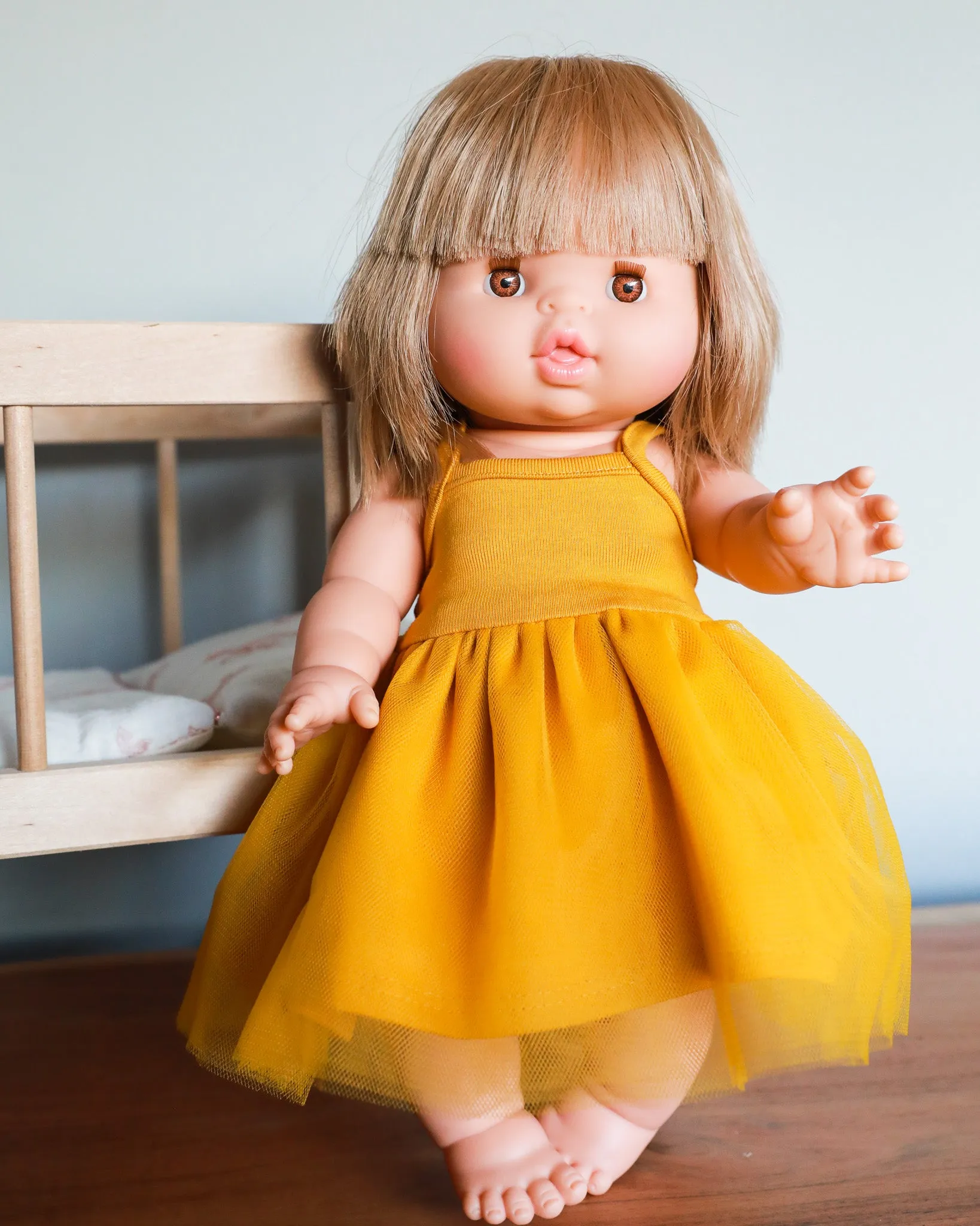 Minikane Doll Clothes | Doll Tutu Dress - Yellow
