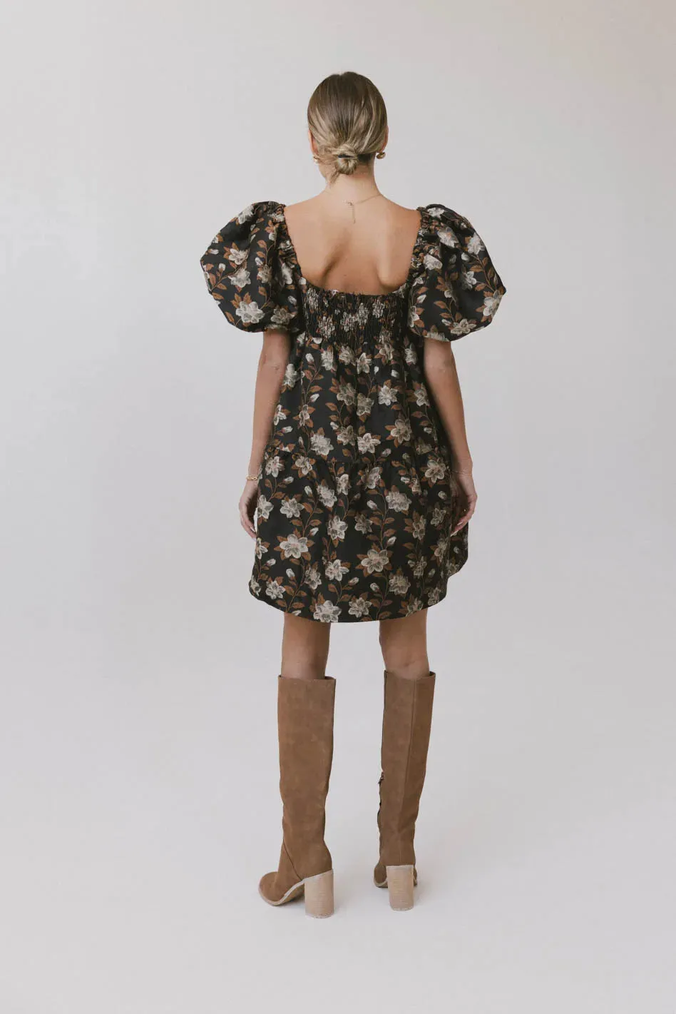 Moore Floral Babydoll Dress
