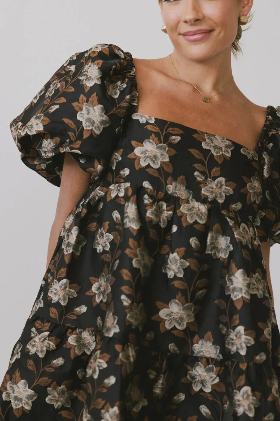 Moore Floral Babydoll Dress