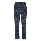 Navy Osterley Spot Crepe Slim Leg Pull-On Trousers