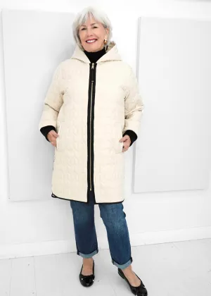 Nikki Jones - Quilted Stretch Relaxed Fit Coat -SALE