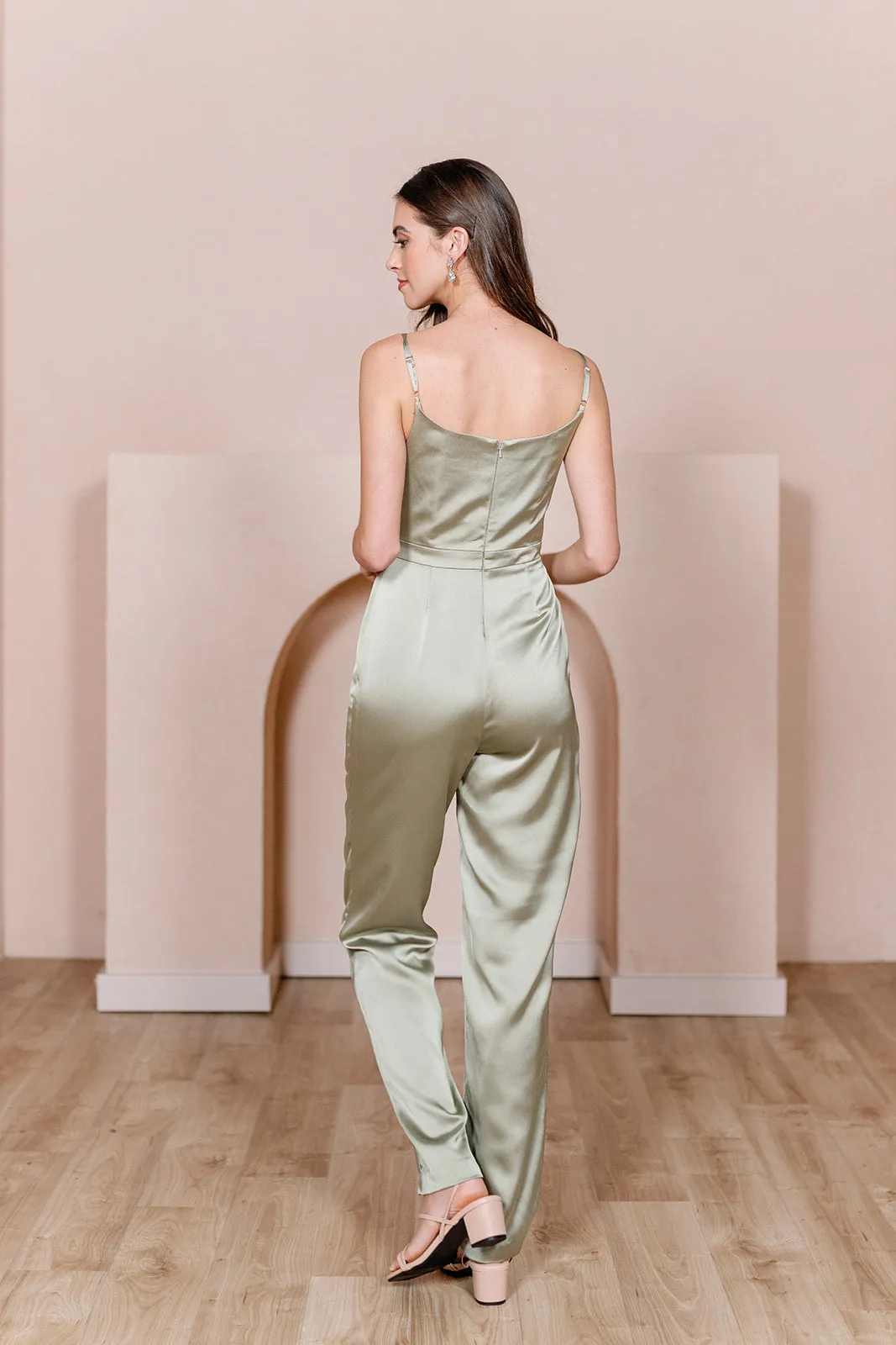 Parker Satin Jumpsuit | Made To Order