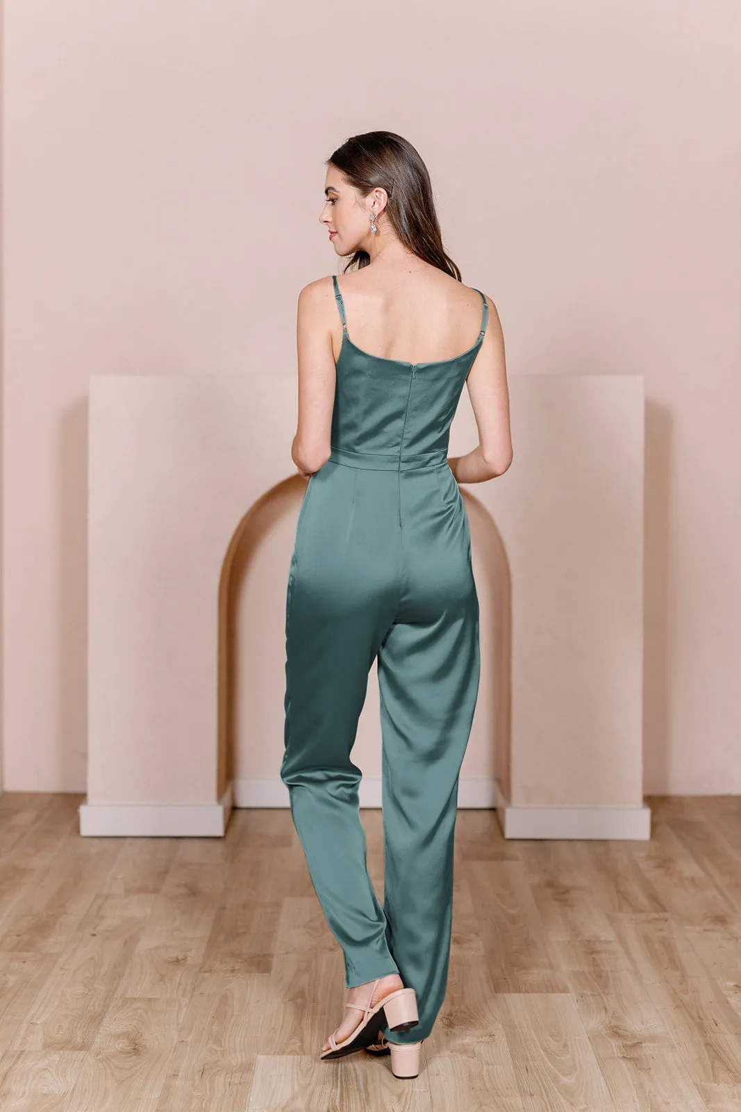 Parker Satin Jumpsuit | Made To Order