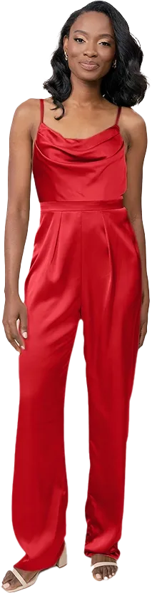 Parker Satin Jumpsuit | Made To Order
