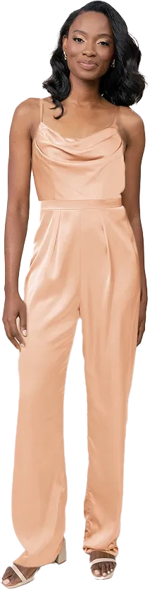 Parker Satin Jumpsuit | Made To Order