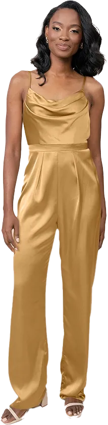 Parker Satin Jumpsuit | Made To Order