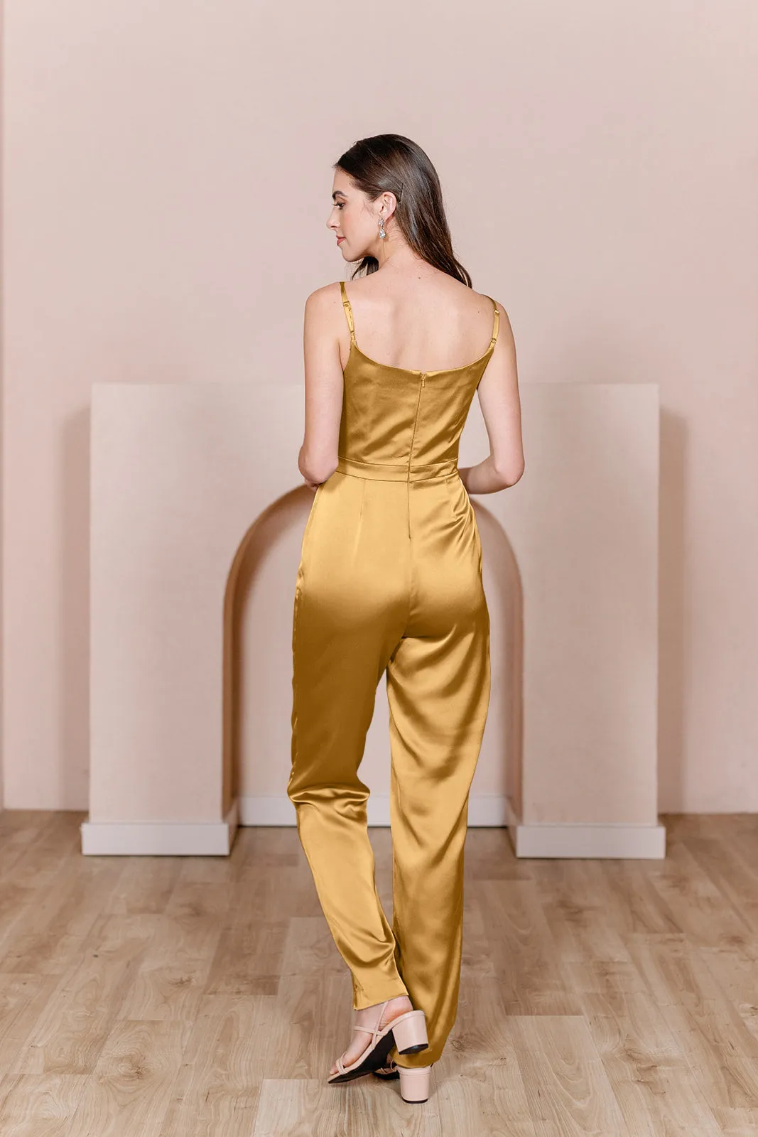 Parker Satin Jumpsuit | Made To Order