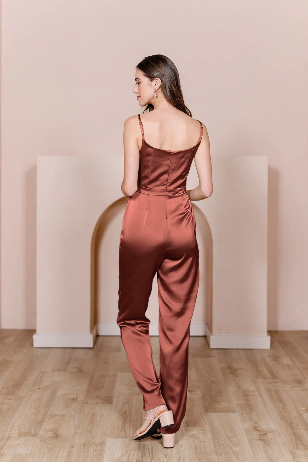 Parker Satin Jumpsuit | Made To Order