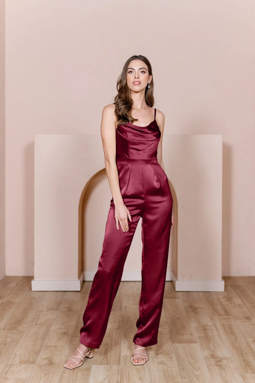 Parker Satin Jumpsuit | Made To Order