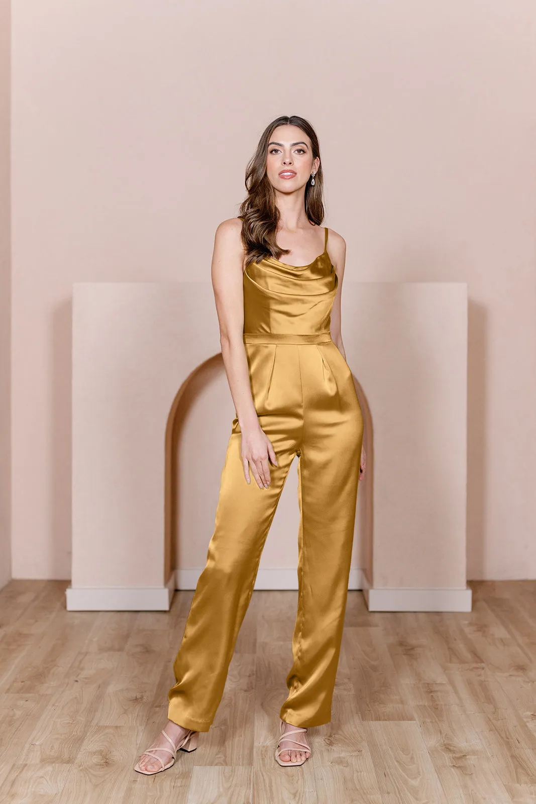 Parker Satin Jumpsuit | Made To Order