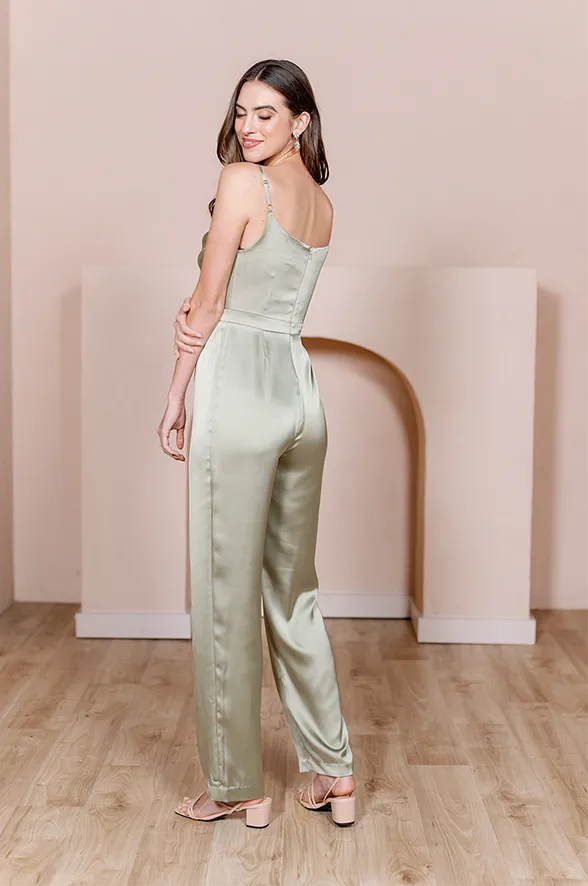 Parker Satin Jumpsuit | Made To Order