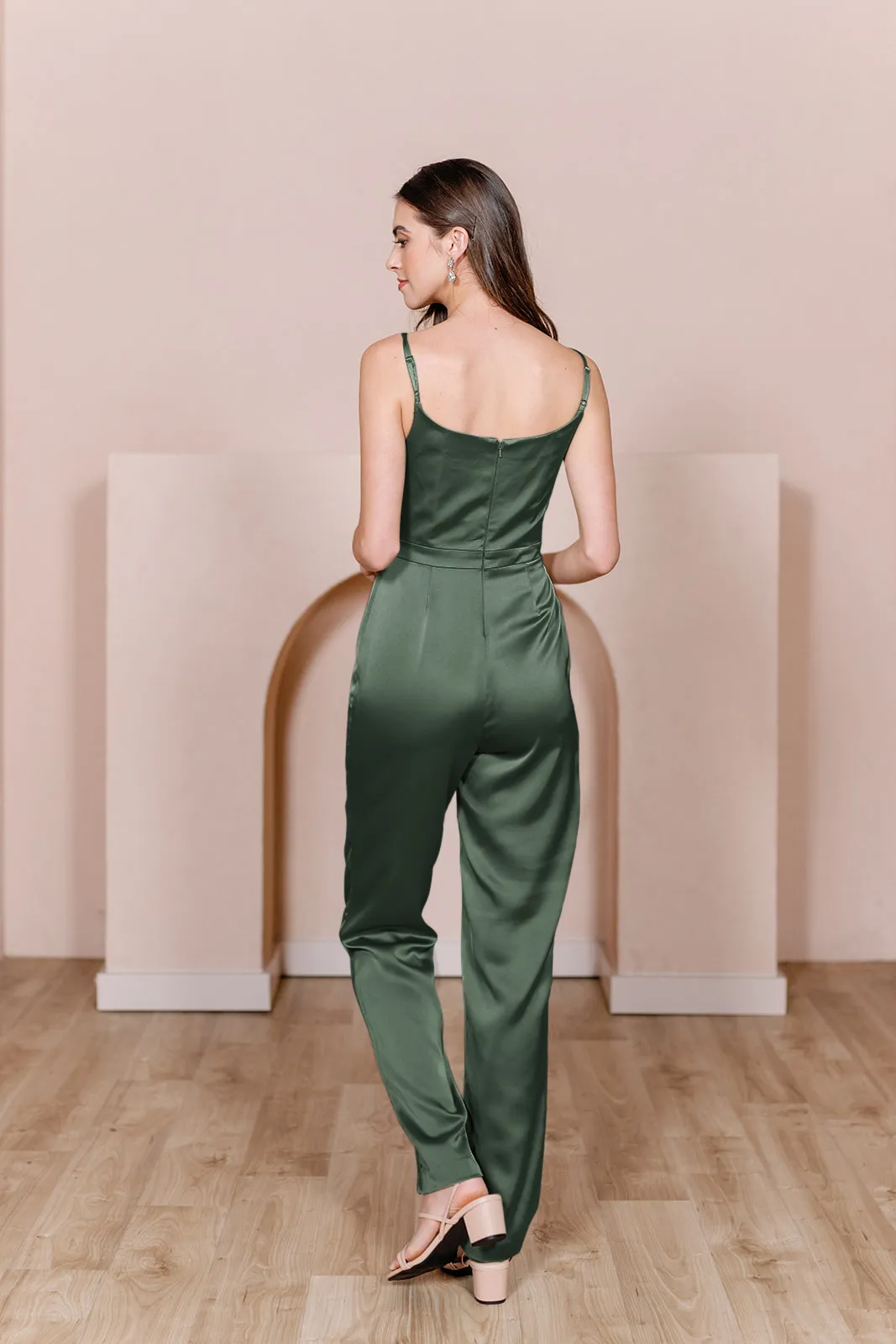 Parker Satin Jumpsuit | Made To Order