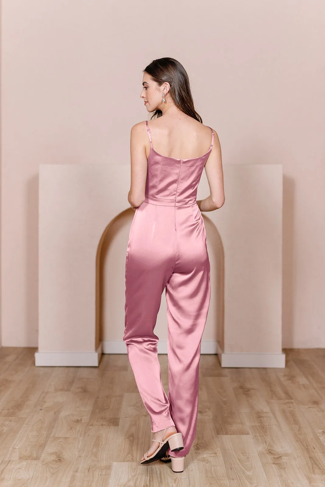 Parker Satin Jumpsuit | Made To Order