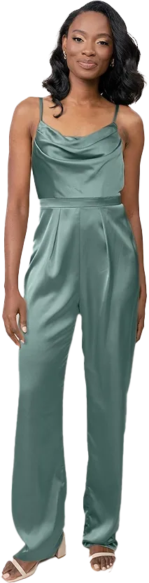 Parker Satin Jumpsuit | Made To Order
