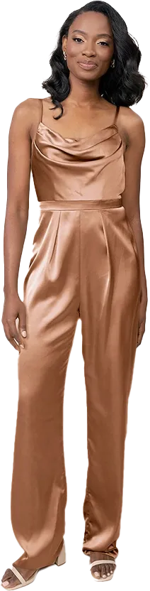 Parker Satin Jumpsuit | Made To Order