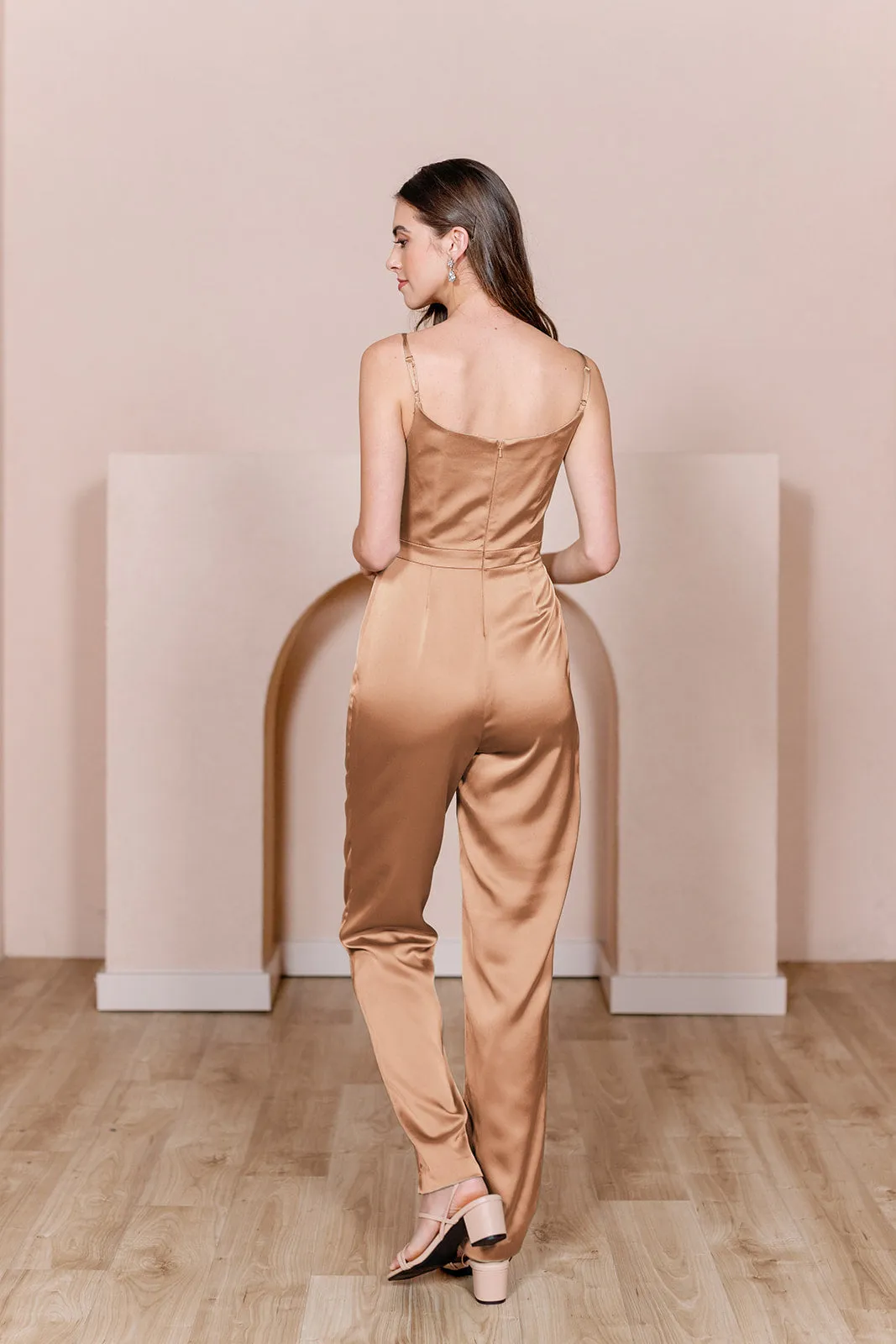 Parker Satin Jumpsuit | Made To Order