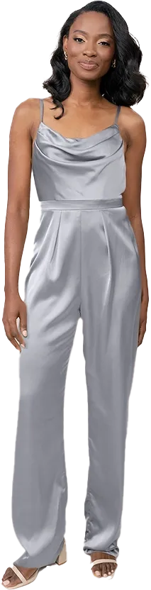 Parker Satin Jumpsuit | Made To Order