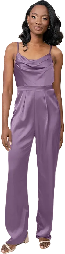 Parker Satin Jumpsuit | Made To Order