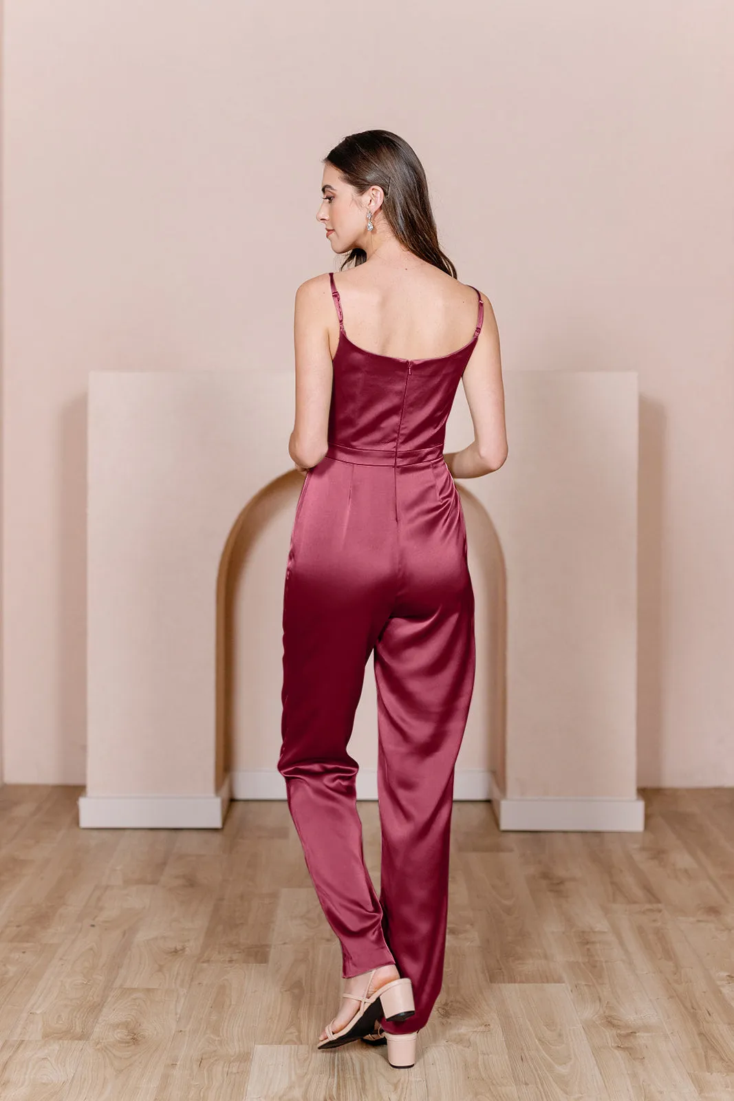 Parker Satin Jumpsuit | Made To Order